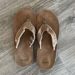 Men’s size 12 Sanuk sandals like new